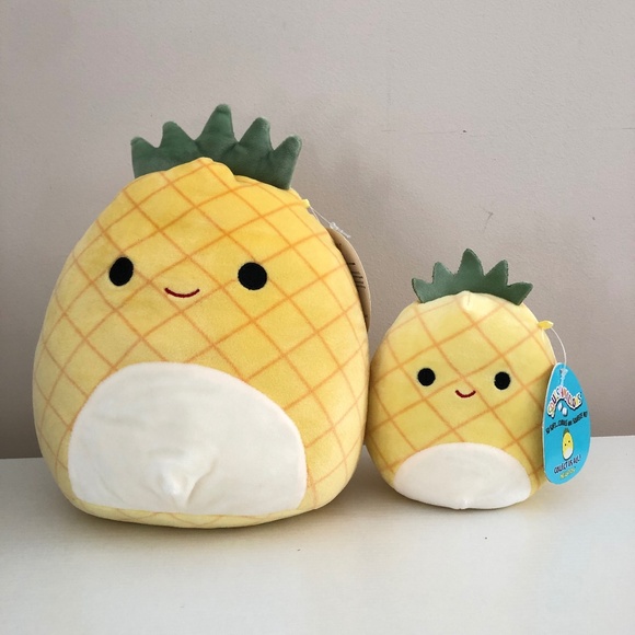 NWT SET OF 2 Squishmallow Maui the Pineapple 5" + 8" FIRST RELEASE 2020 - Picture 7 of 7